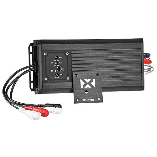 NVX NVX MVPA2 1200W Peak 600W RMS 2-Channel Bridgeable Marine Amplifier Compact IPX67 Waterproof for Marine Powersports Motorcycle - View 2 of 10