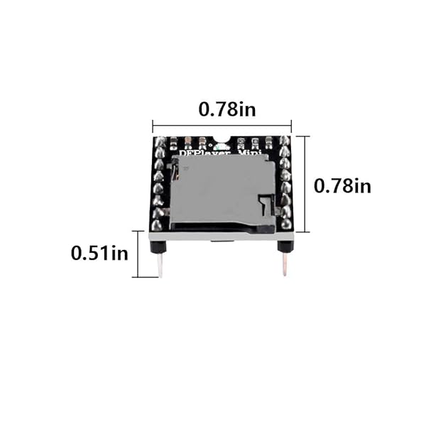 AOICRIE AOICRIE 4pcs DFPlayer Mini MP3 Player Module for Arduino DIY Voice Module with TF Card and U Disk Support - View 6 of 7