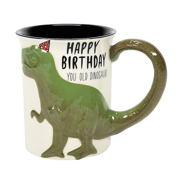 Enesco Enesco Our Name is Mud T-Rex Coffee Mug - 16oz Happy Birthday Dinosaur Gift