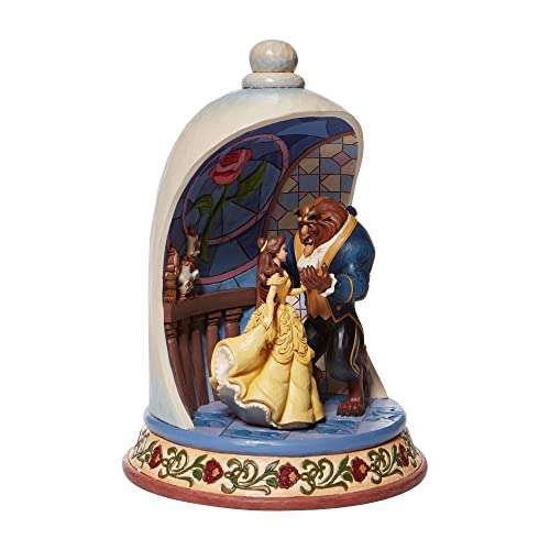 Enesco Enesco Disney Traditions Jim Shore Beauty and the Beast Rose Dome Figurine - 10.3 Inch Multicolor Collectible - View 4 of 6