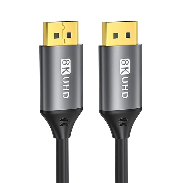 Aieloar Aieloar 8K Display Port Cable 1.4 8K 60Hz 32.4Gbps Backward Compatible for PC Laptop HDTV 5M 16FT - View 5 of 9