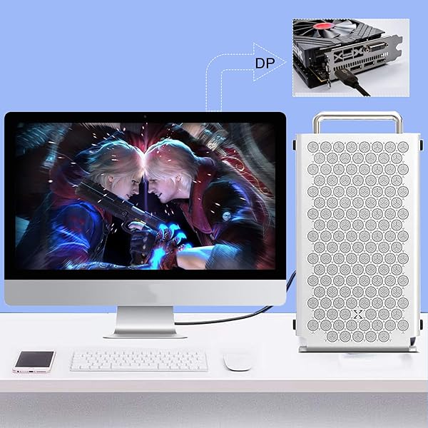 Aieloar Aieloar 8K Display Port Cable 1.4 8K 60Hz 32.4Gbps Backward Compatible for PC Laptop HDTV 5M 16FT - View 7 of 9