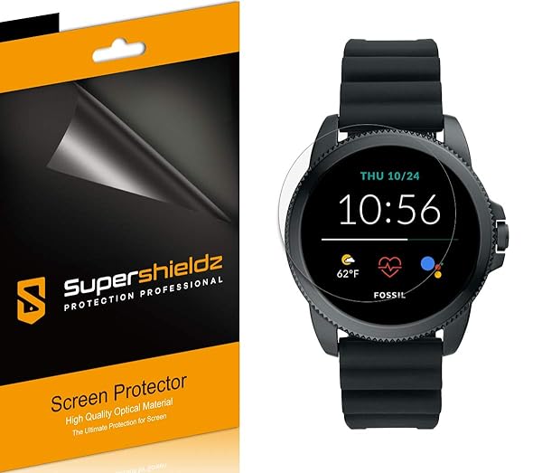 Supershieldz Supershieldz 6 Pack Screen Protector for Fossil Men's Gen 5E 44mm Smartwatch Anti Glare Anti Fingerprint Matte Shield - View 2 of 3
