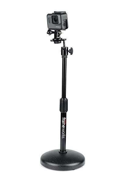 Gator Frameworks Buy Gator Frameworks Desktop Microphone Stand GFW-MIC-0501 - Adjustable Height & Weighted Base for Stability - View 6 of 11