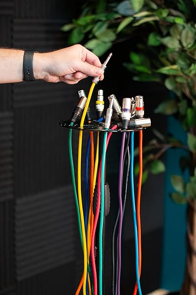 Gator Frameworks Organize Your Cables: Gator Frameworks Microphone Stand Cable Hanger Prevents Kinks & Over-Coiling (GFW-CABLEHNGRTRAY) - View 5 of 9