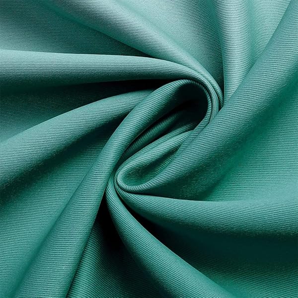 G2000 G2000 Blackout Curtains 63 Inch Teal Greyish White Room Darkening Thermal Insulated Drapes for Bedroom Living Room 2 Panels Set - View 7 of 9