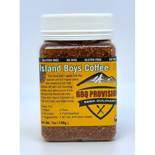 5280 Culinary Island Boys BBQ Rub Coffee - 7 oz Culinary Blend for Flavorful Grilling