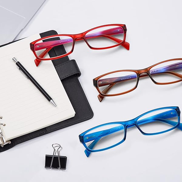 VIDEBLA VIDEBLA 5 Pack Blue Light Blocking Reading Glasses for Men and Women Anti Eyestrain Mixed Colours 1.50 Strength - View 7 of 7
