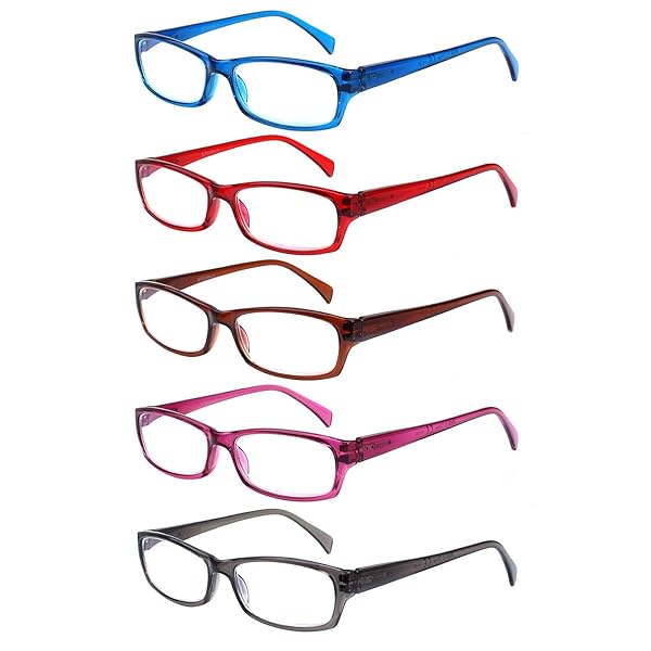 VIDEBLA VIDEBLA 5 Pack Blue Light Blocking Reading Glasses for Men and Women Anti Eyestrain Mixed Colours 1.50 Strength - View 2 of 7