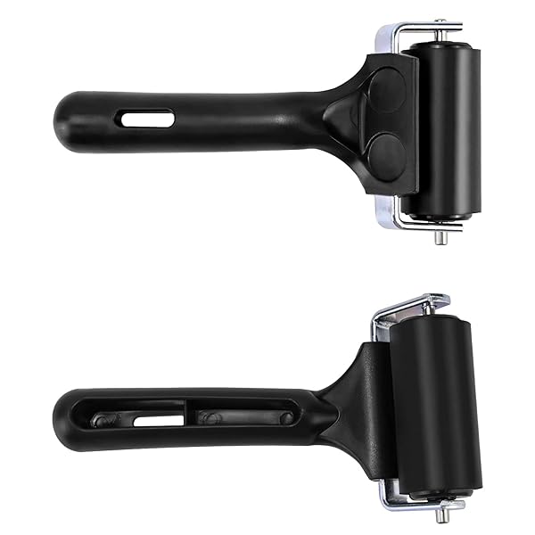 QWORK QWORK Rubber Roller 2-3/8 Inch Tape Roller for Printing Taping Wallpapers and Scrapbooking - View 4 of 9