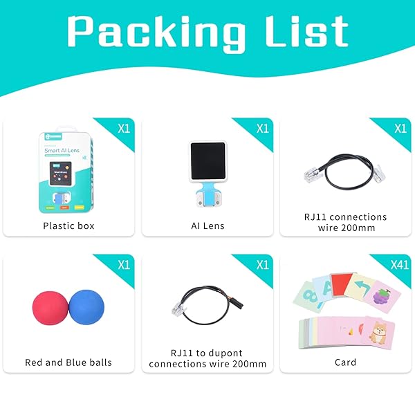 EF ELECFREAKS ELECFREAKS Smart AI Lens Kit Planet X Vision Sensor with Recognition Function for Microbit Expansion Board 1.3 Inch Mini Screen - View 7 of 7