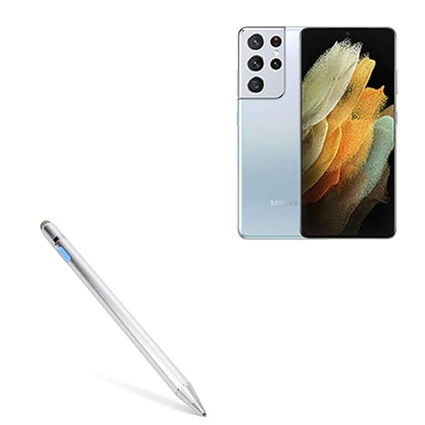 BoxWave BoxWave Stylus Pen for Samsung Galaxy S21 Ultra AccuPoint Active Stylus with Ultra Fine Tip Metallic Silver - View 2 of 10