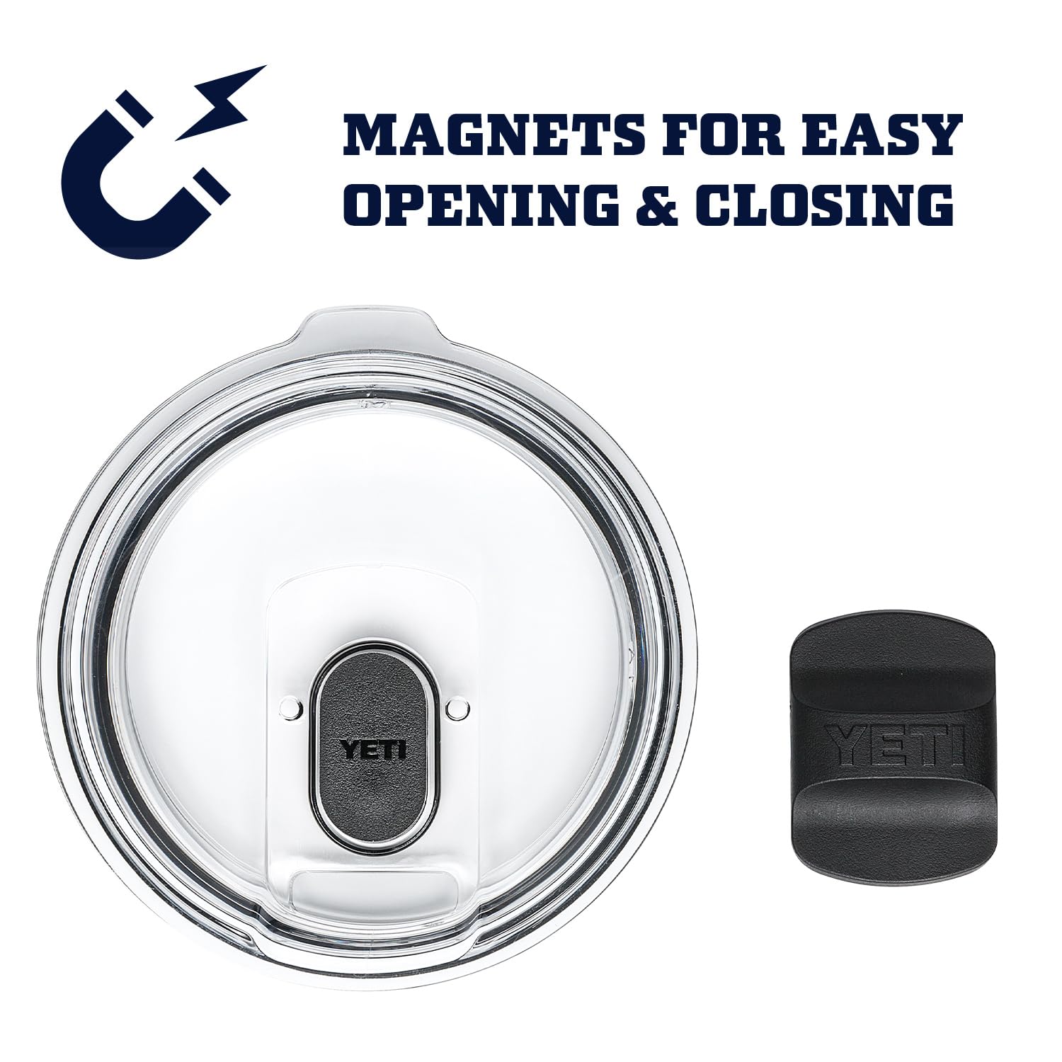 YETI YETI Rambler 10 oz Stackable Mug: Vacuum Insulated Stainless Steel with MagSlider Lid in Navy - View 5 of 7