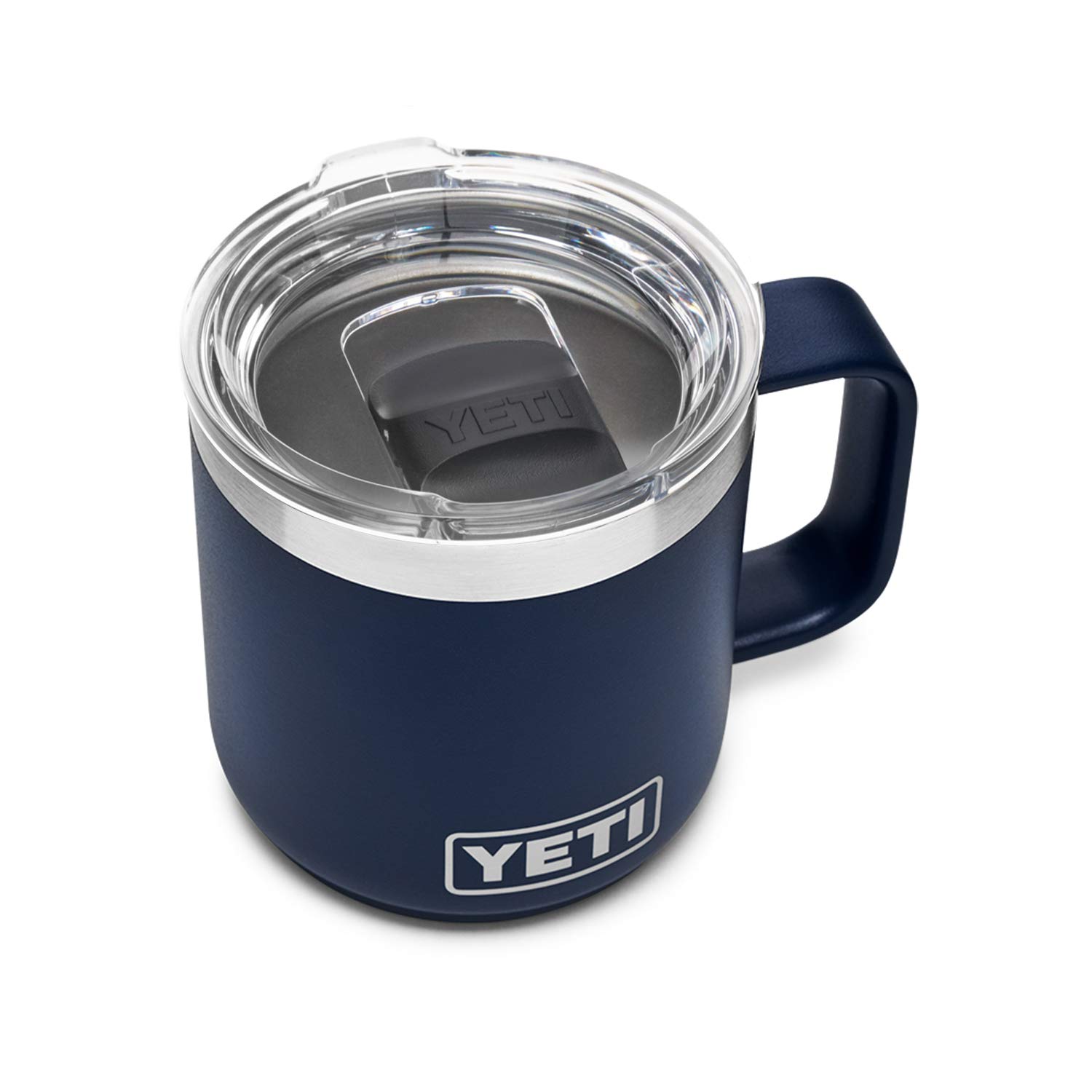 YETI Rambler 10 oz Stackable Mug: Vacuum Insulated Stainless Steel with MagSlider Lid in Navy