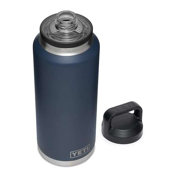 YETI YETI Rambler 46 oz Bottle - Vacuum Insulated Stainless Steel with Chug Cap in Navy | Durable Hydration Solution