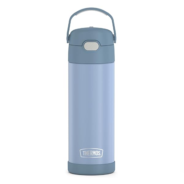 THERMOS FUNTAINER 16oz Stainless Steel Vacuum Insulated Bottle - Electric Blue with Wide Spout Lid