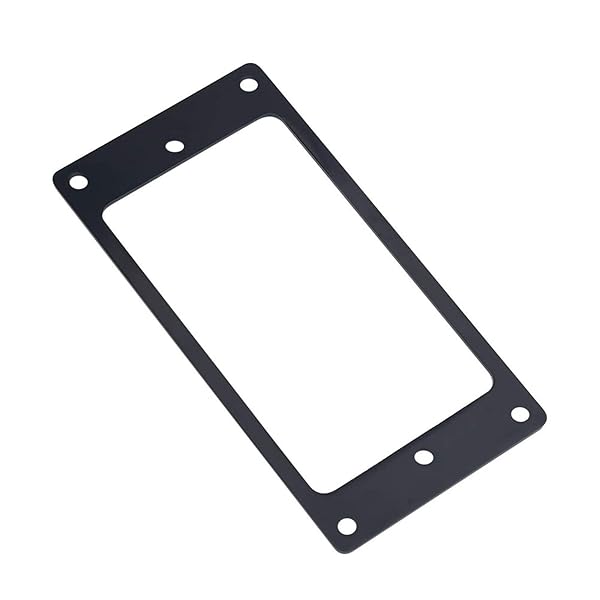 Yosoo Health Gear Humbucker Mounting Ring Set 2pcs Metal Pickup Rings Flat for Electric Guitars Black - View 9 of 10