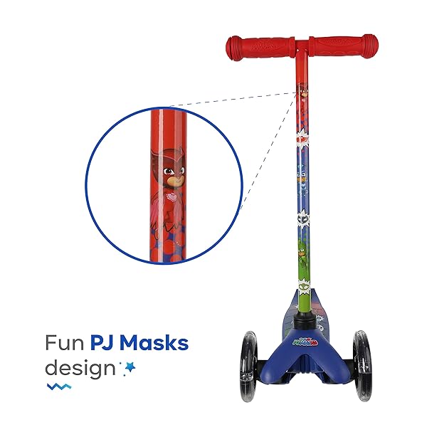 Voyager PJ Mask Self Balancing Kick Scooter with Light Up Wheels Extra Wide Deck for Kids and Toddlers Ages 3 and Up 75 lbs Limit - View 6 of 7