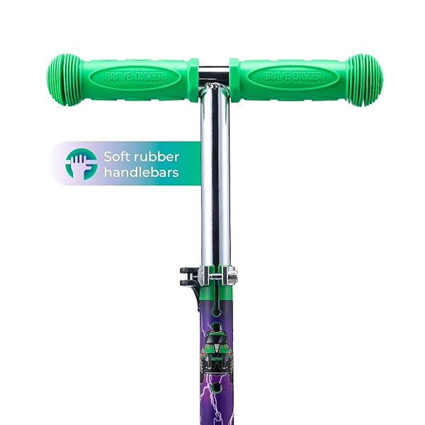 Voyager Monster Jam Self Balancing Kick Scooter with Light Up Wheels Extra Wide Deck for Kids and Toddlers Ages 3 and Up 75 lbs Limit - View 6 of 10