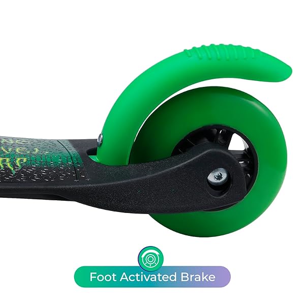 Voyager Monster Jam Self Balancing Kick Scooter with Light Up Wheels Extra Wide Deck for Kids and Toddlers Ages 3 and Up 75 lbs Limit - View 9 of 10