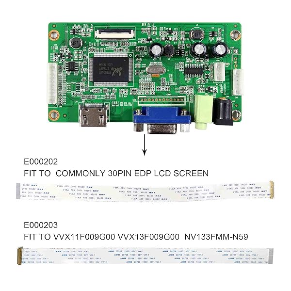 VSDISPLAY VSDISPLAY VGA LCD Controller Board VS-RTD2556HV-V1 for 1920x1080 EDP WLED LCD Screens N116HSE EA1 B140HAN01 B156HAN01 N173HCE E31 - View 3 of 6