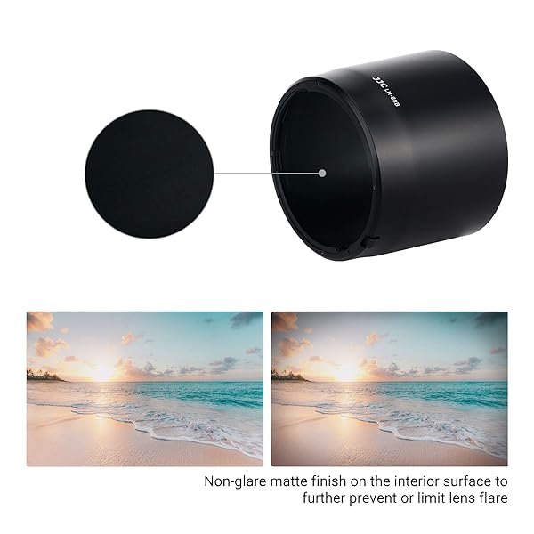 JJC Reversible RF 600mm Bayonet Lens Hood for Canon RF 600mm f/11 - Fits EOS R, RP, R5, R6, Allows 82mm Filter & Lens Cap - View 6 of 9