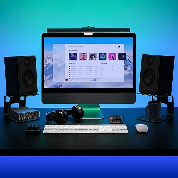 Vaydeer VAYDEER Desktop Speaker Stands with Vibration Absorption Pads for Enhanced Audio Experience and Support Up to 40lbs Pair - View 6 of 9