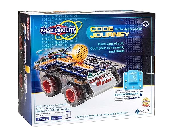 Snap Circuits Snap Circuits Code Journey Bluetooth Controlled STEM Building Toy for Ages 8 to 108 Build and Code Your Own Circuits
