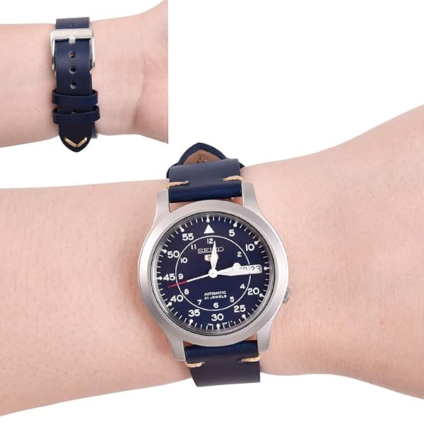 Ritche Ritche 20mm Leather Watch Band Quick Release for Citizen Promaster BN0150-28E Timex Easy Reader 38mm Leather Bands for Men Women - View 4 of 7