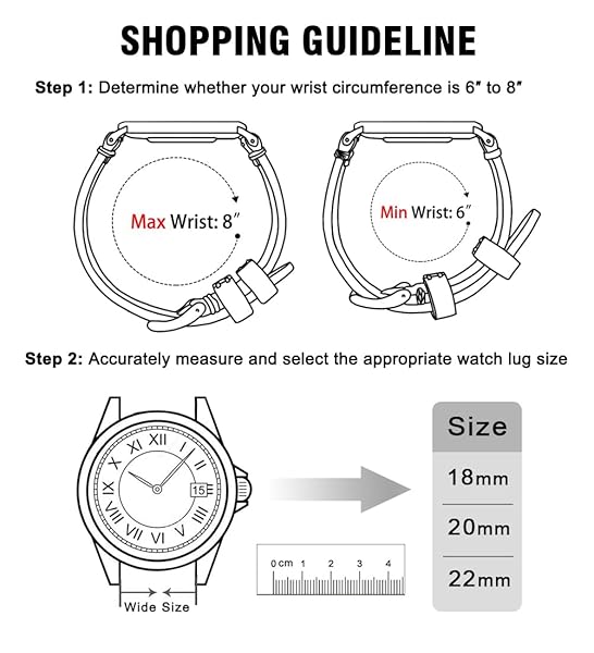 Ritche Ritche 18mm Classic Genuine Leather Watch Band Quick Release Vintage Strap for Timex Easy Reader and Fossil Gen 4 Venture HR for Men Women - View 7 of 7