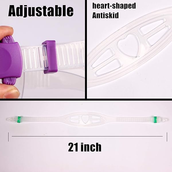 Fpxnb FPXNB Kids Swim Mask Swimming Goggles with Nose Cover Anti-Fog Waterproof Snorkel Mask for Youth Children and Teens 180 Degree View Angle - View 6 of 7