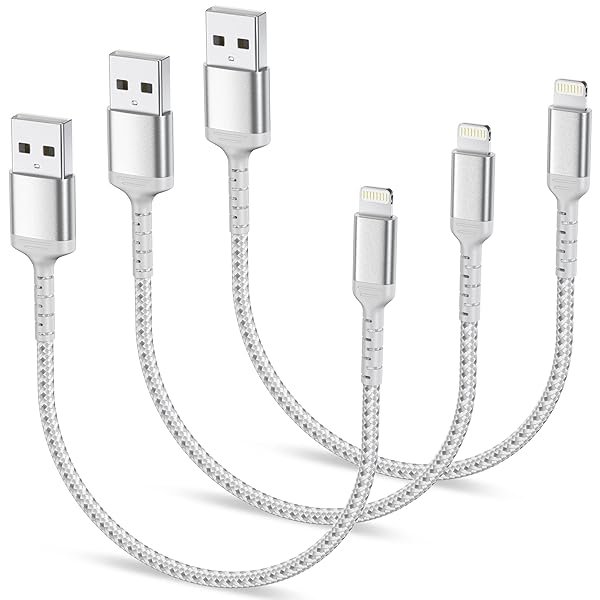 ULIFTUS 1ft iPhone Charging Cable Short 3 Pack USB A to Lightning Cord Fast Charging Compatible with iPhone 14 13 12 11 Pro Max Xs X 8 7 Plus SE iPad Air Mini - View 2 of 7