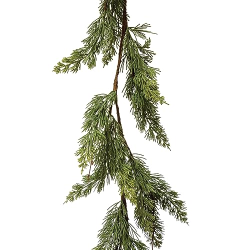 Creative Co-Op Creative Co-Op 72 Inch L Faux Cedar Garland Green for Home Decor and Holiday Decorations - View 7 of 8
