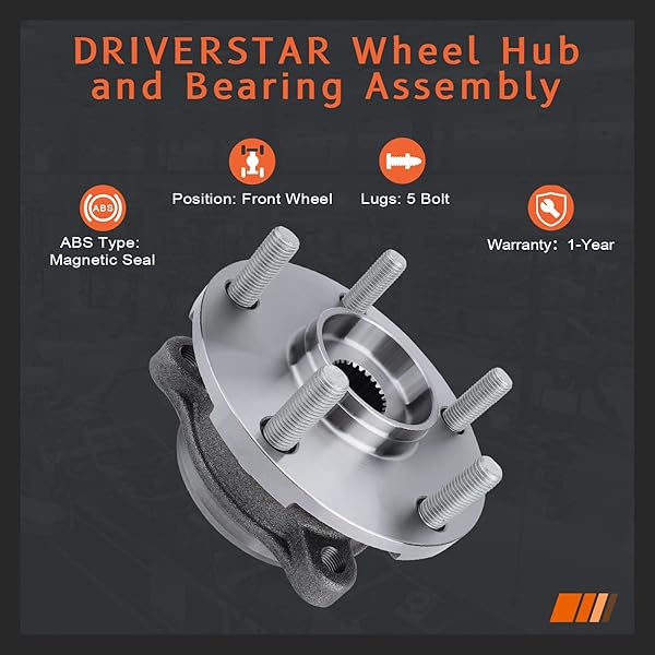 DRIVESTAR DRIVESTAR 513257 Front Wheel Hub and Bearing Assembly for Toyota RAV4 Prius V Lexus HS250h Scion xB tC with ABS 2006-2016 - View 3 of 6