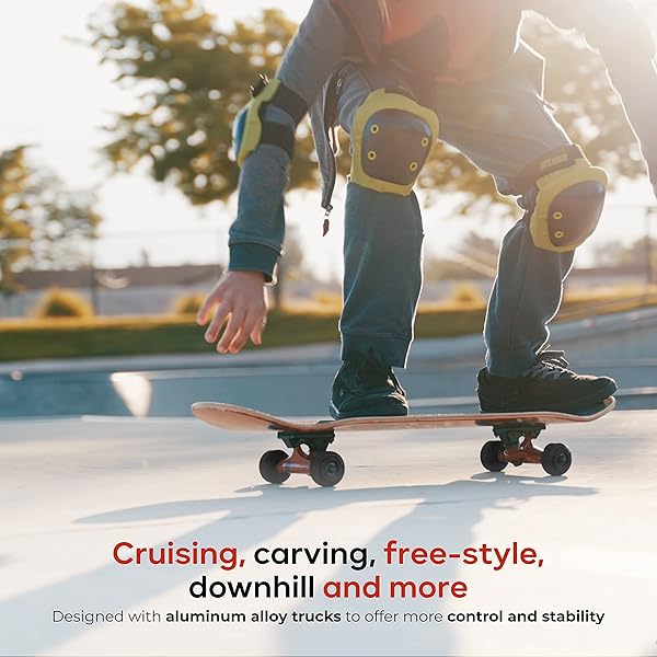 Voyager Tony Hawk 31 Inch Skateboard Signature Series 4 9 Ply Maple Deck for Cruising Carving Tricks and Downhill Flame Hawk - View 7 of 8