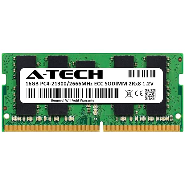 A-Tech A-Tech 16GB RAM for Synology D4ECSO-2666-16G D4ES01-16G DDR4 2666 MHz SODIMM ECC Unbuffered Memory for NAS NVR Servers - View 3 of 5