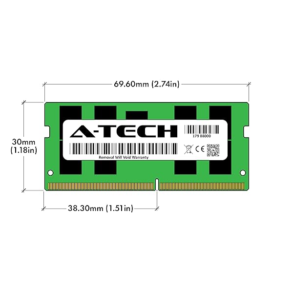 A-Tech A-Tech 16GB RAM for Synology D4ECSO-2666-16G D4ES01-16G DDR4 2666 MHz SODIMM ECC Unbuffered Memory for NAS NVR Servers - View 5 of 5