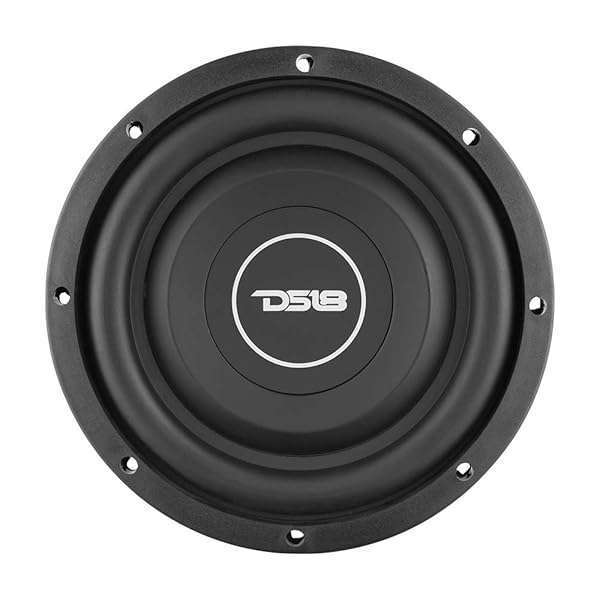 DS18 "DS18 SRW8.4 8" Shallow Car Subwoofer - 300W, 4-Ohm Single Voice Coil for Powerful Bass" - View 4 of 11