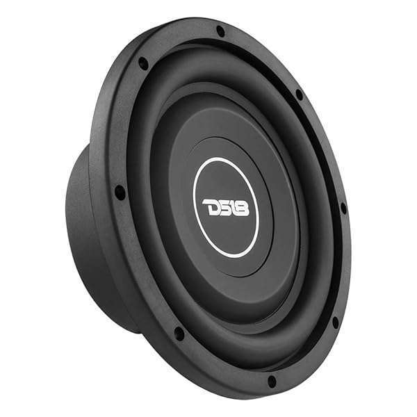 DS18 "DS18 SRW8.4 8" Shallow Car Subwoofer - 300W, 4-Ohm Single Voice Coil for Powerful Bass" - View 2 of 11