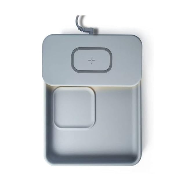TYLT TYLT Tray Pivot: 15W Fast Wireless Charger for Samsung, Apple, AirPods & Qi Devices - Stylish Phone Charging Station Organizer - View 6 of 6