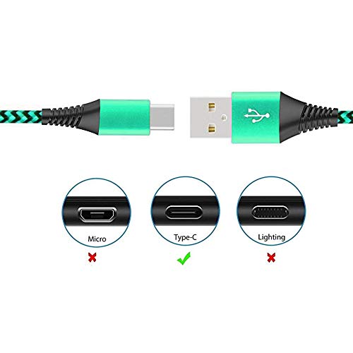 RAEWSTCO RAEWSTCO 2-Pack USB Type C Cable 3A 5A Ultra Fast Charging Premium Nylon Braided Aluminum Case 6FT 6FT - View 5 of 7