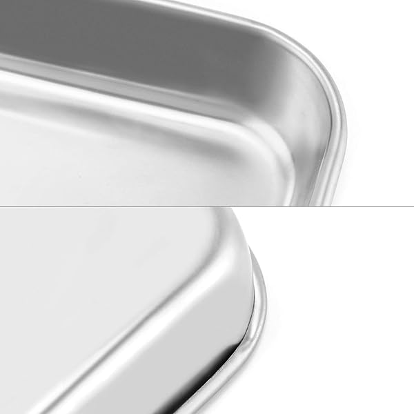 QWORK QWORK Stainless Steel Surgical Tray for Medical Instruments Tattoo Supplies 10 5/8 x 6 11/16 x 1 Flat Bottom Tray - View 6 of 9