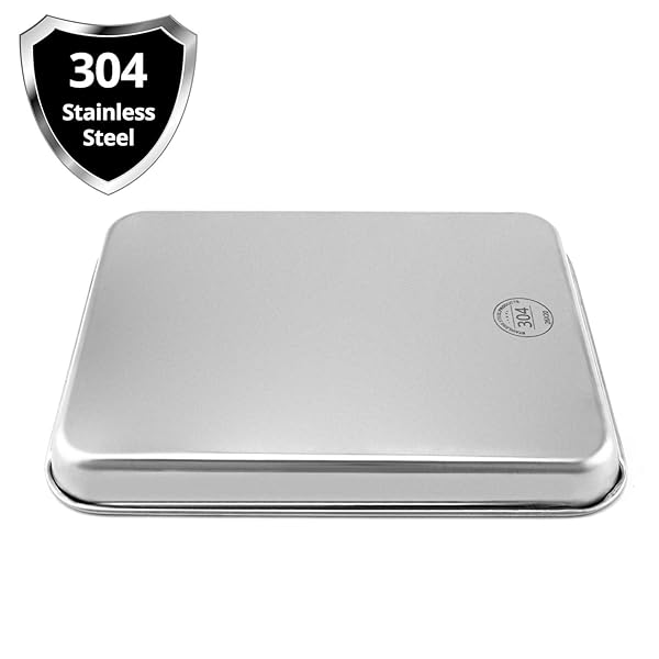 QWORK QWORK Stainless Steel Surgical Tray for Medical Instruments Tattoo Supplies 10 1/4 x 7 7/8 x 1 Inch 1 Pack - View 3 of 8