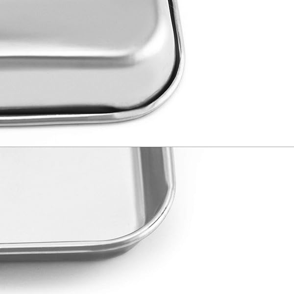 QWORK QWORK Stainless Steel Surgical Tray for Medical Instruments Tattoo Supplies 10 1/4 x 7 7/8 x 1 Inch 1 Pack - View 6 of 8