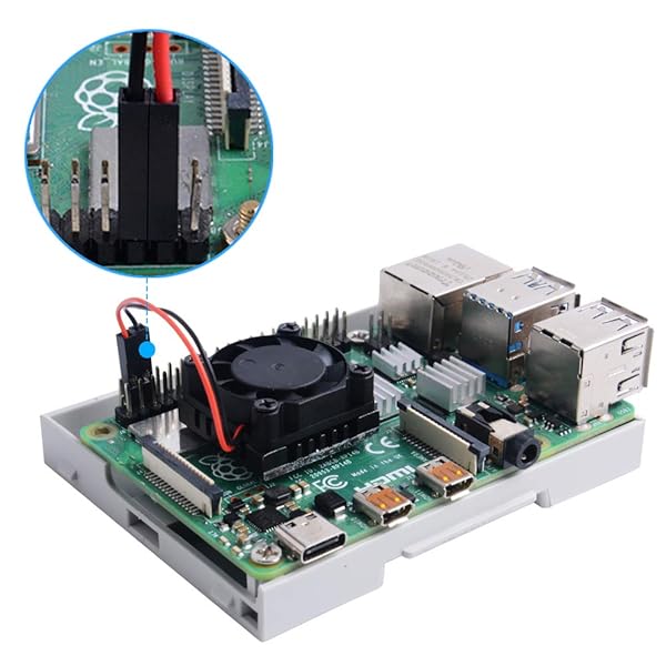GeeekPi GeeekPi Raspberry Pi 4 DIN Rail Case with Fan Modular Box and Heatsinks for Raspberry Pi 4 Model B - View 3 of 10
