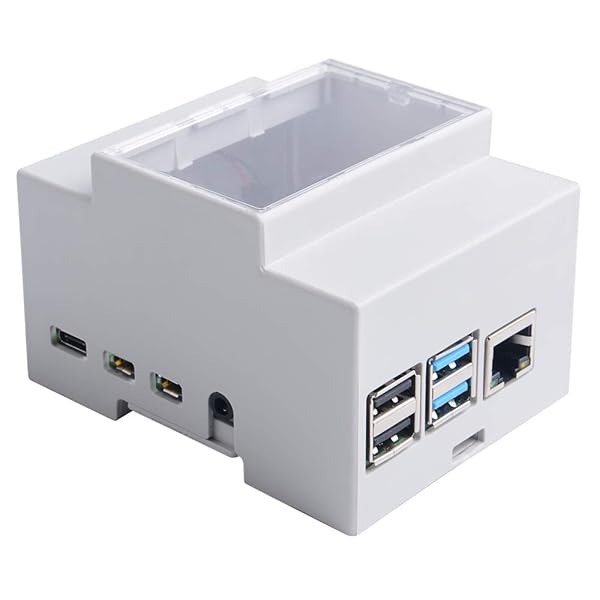 GeeekPi GeeekPi Raspberry Pi 4 DIN Rail Case with Fan Modular Box and Heatsinks for Raspberry Pi 4 Model B - View 10 of 10