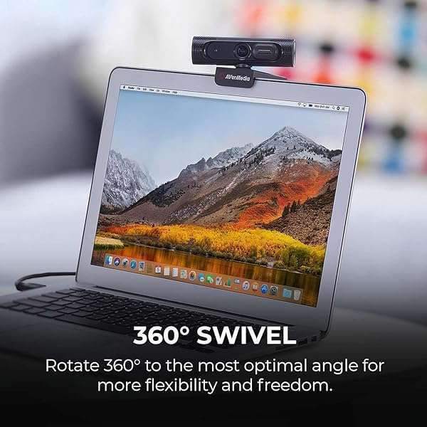 AVerMedia AVerMedia PW315 Full HD Webcam: 1080p 60fps for Streaming, Video Calls & Content Creation - TAA/NDAA Compliant - View 11 of 11
