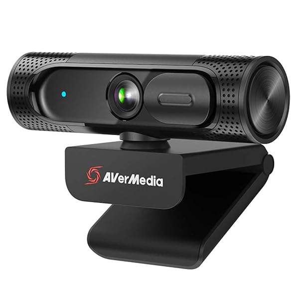 AVerMedia PW315 Full HD Webcam: 1080p 60fps for Streaming, Video Calls & Content Creation - TAA/NDAA Compliant