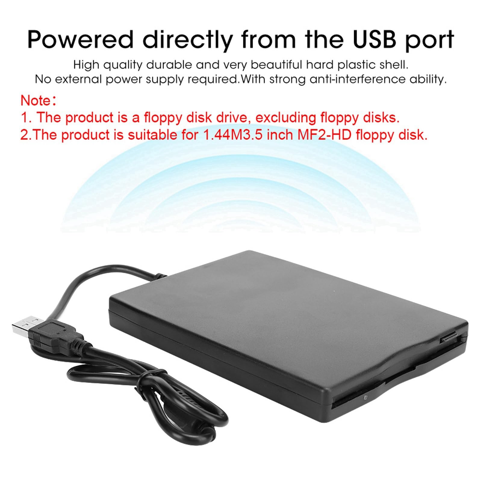 Zopsc-1 Portable Ultra Slim External Floppy Disk USB Drive 3.5 Inch Card Reader for Computer Accessory Removable Storage - View 3 of 9
