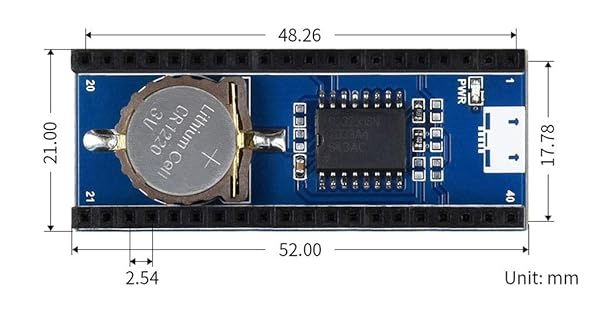 Coolwell Coolwell Waveshare Precision RTC Module for Raspberry Pi Pico with DS3231 Chip and Stackable Female Pin Header - View 8 of 8